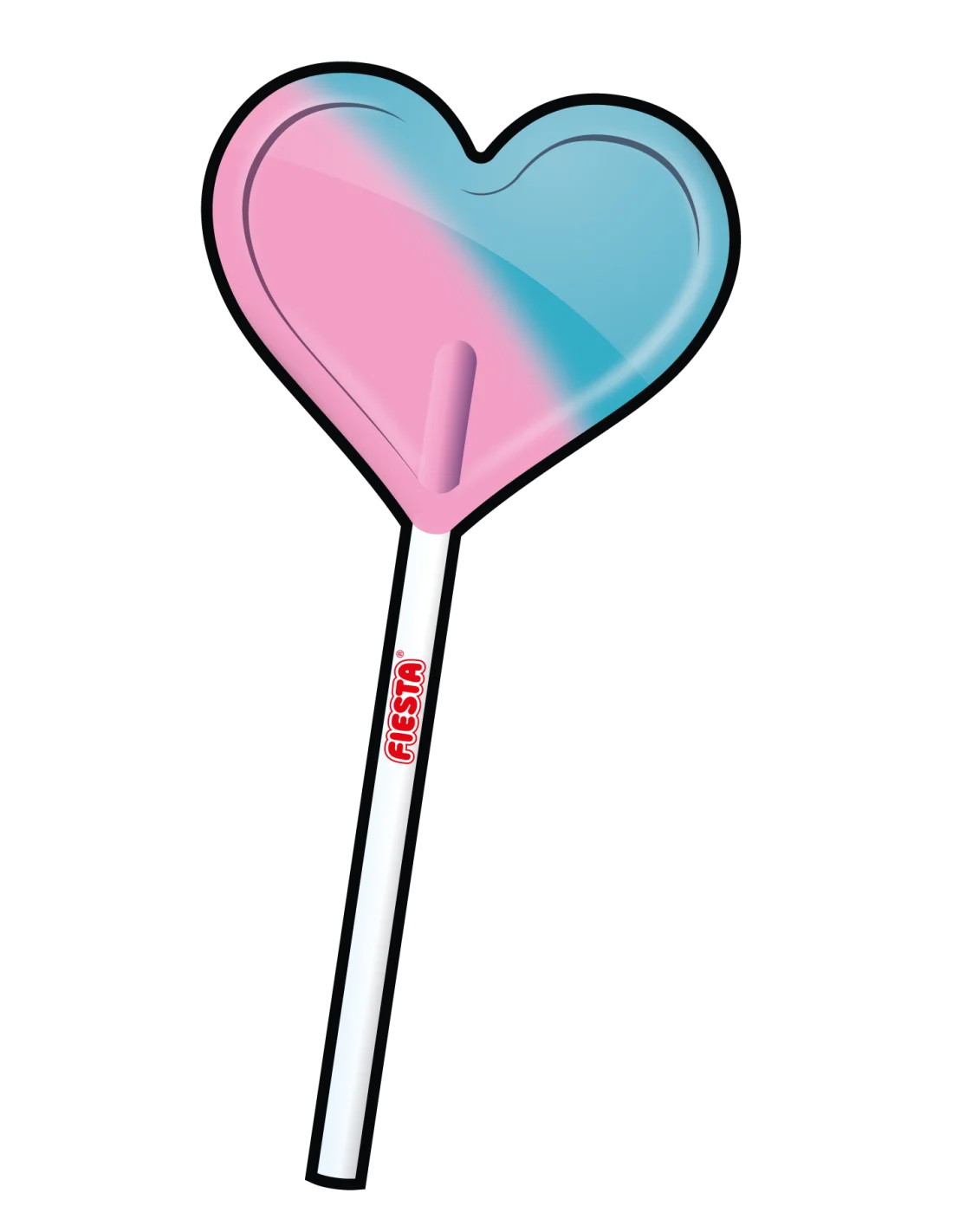 PIRULETA PARTY UNICORN FLAVOR BLUE COTTON 80 UNITS WITHOUT GLUTEN. NO LACTOSE