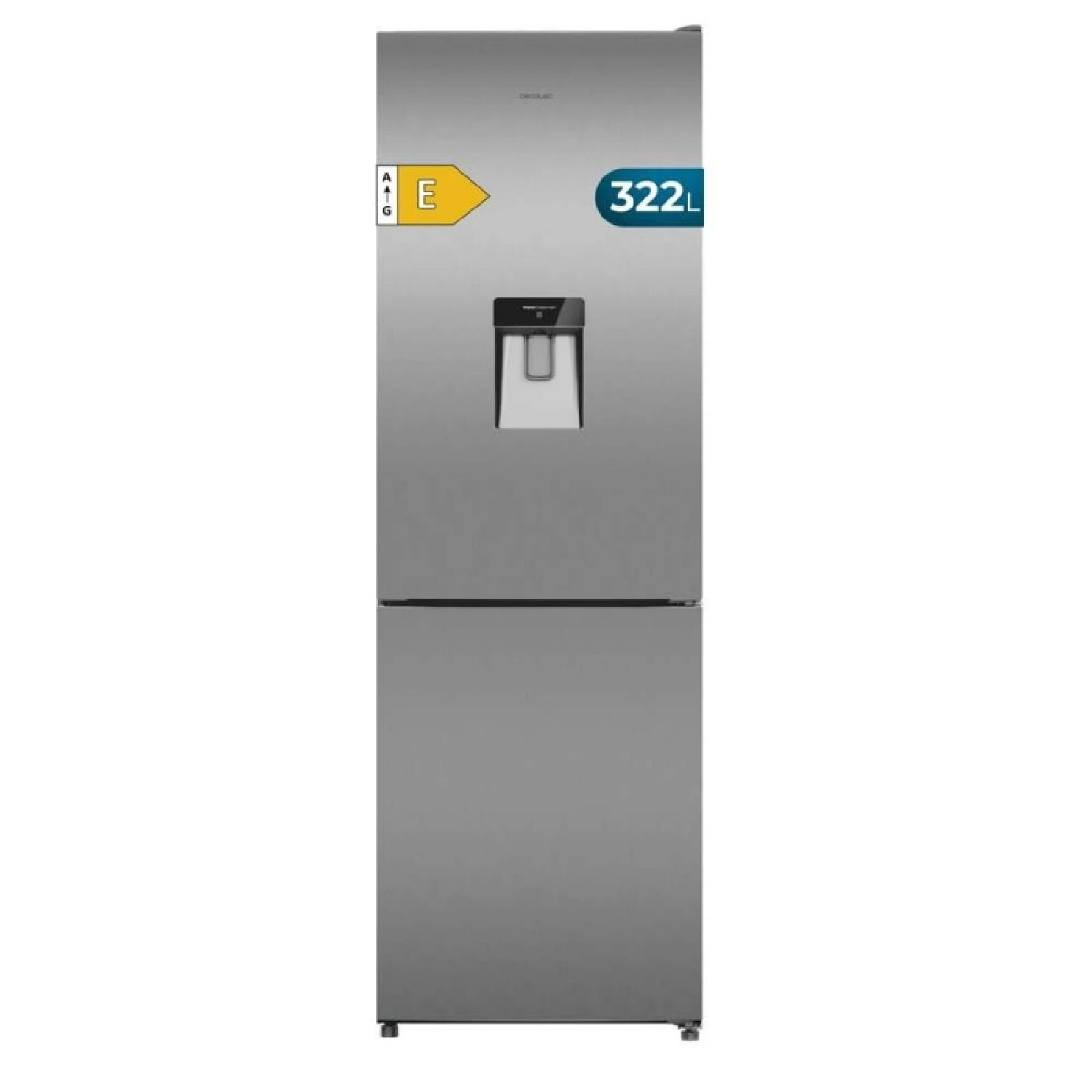Cecotec Frigorífico Combi Total No Frost De 322L Bolero Coolmarket Combi 322I Wd Inox E. 185,5X59,5Cm - Imagen 2