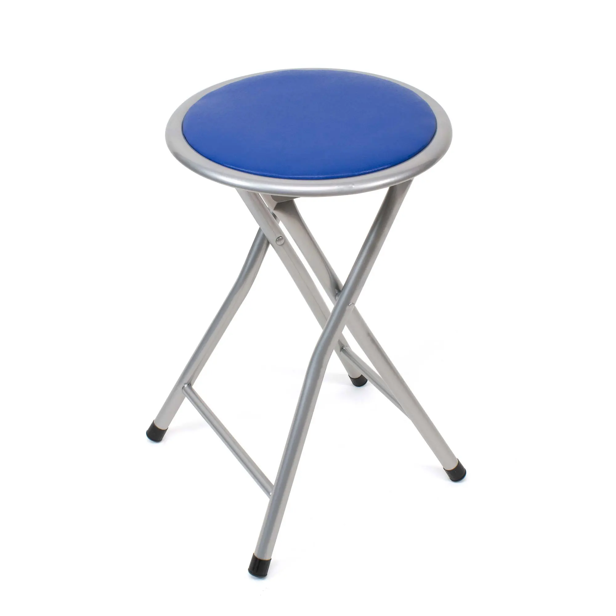 THE SECRET HOME - Taburete Plegable de Metal - Pack 1 y 2 - Acolchado - Ideal Cocina