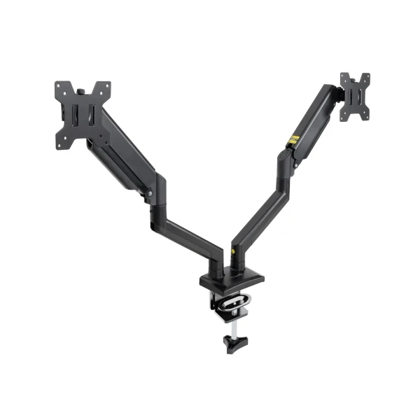 Tooq Soporte De Mesa Con Brazos Articulados Para 2 Monitores De 13”-34” - Giratorio E Inclinable - Piston De Gas - Peso Max 10Kg X Brazo - Vesa 100X100mm