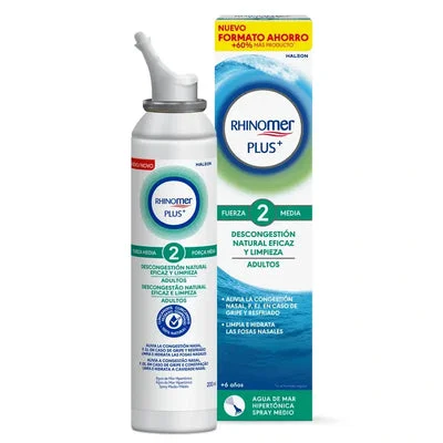RHINOMER PLUS FUERZA 2 - Formato ahorro* - Solución Nasal para Congestión