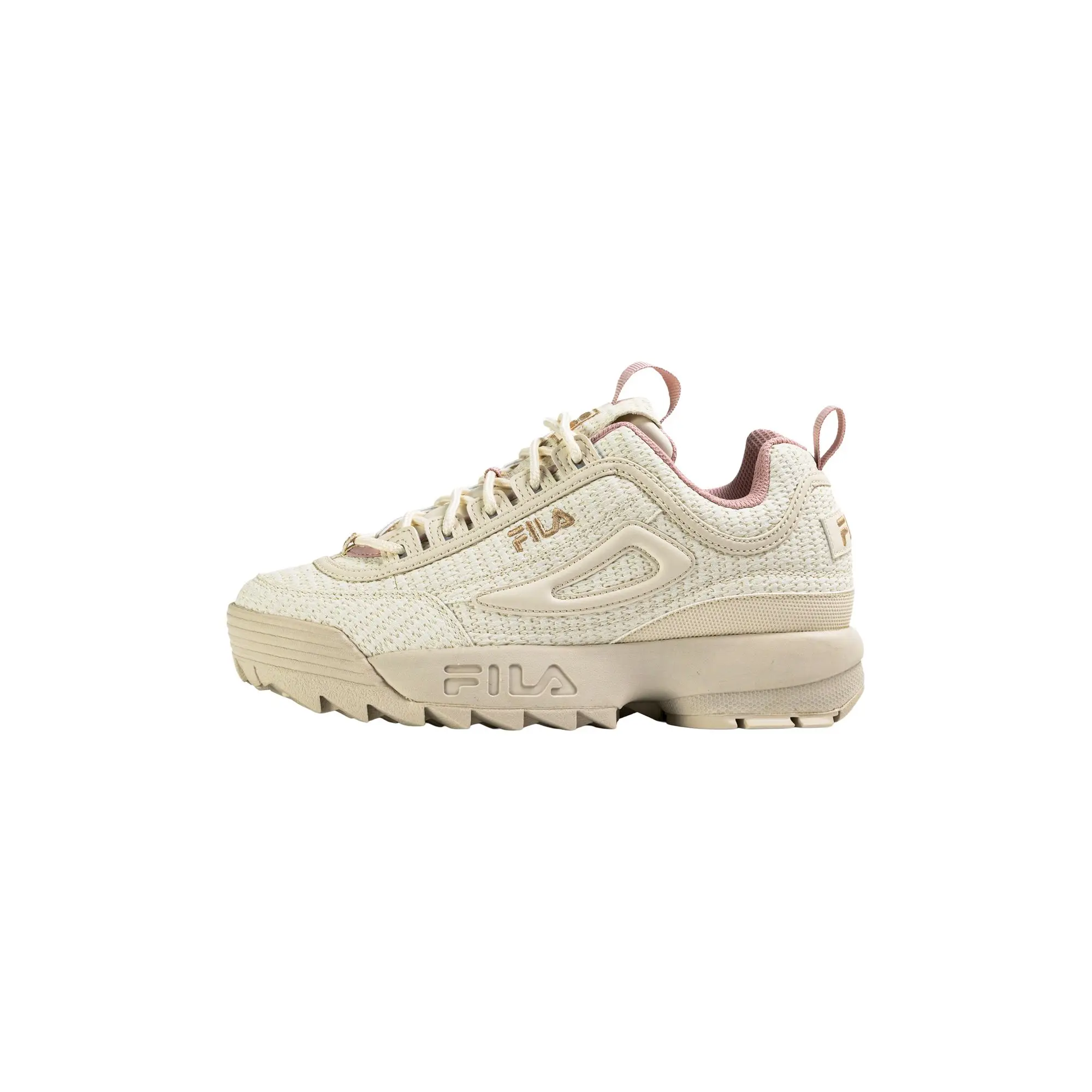 FILA | Zapatillas Lifestyle Adolescente Chica, Modelo Disruptor F Teens, Sneakers Chunky Retro de Cuero Sintético con Cierre de Cordones y Suela de Goma