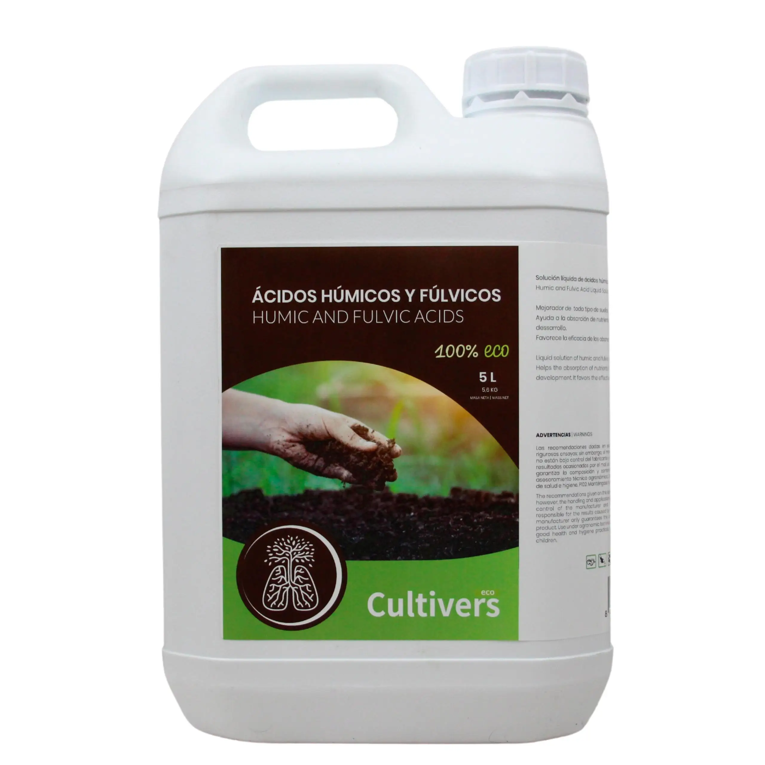 CULTIVERS Ácidos Húmicos Líquido Ecológico 5 L