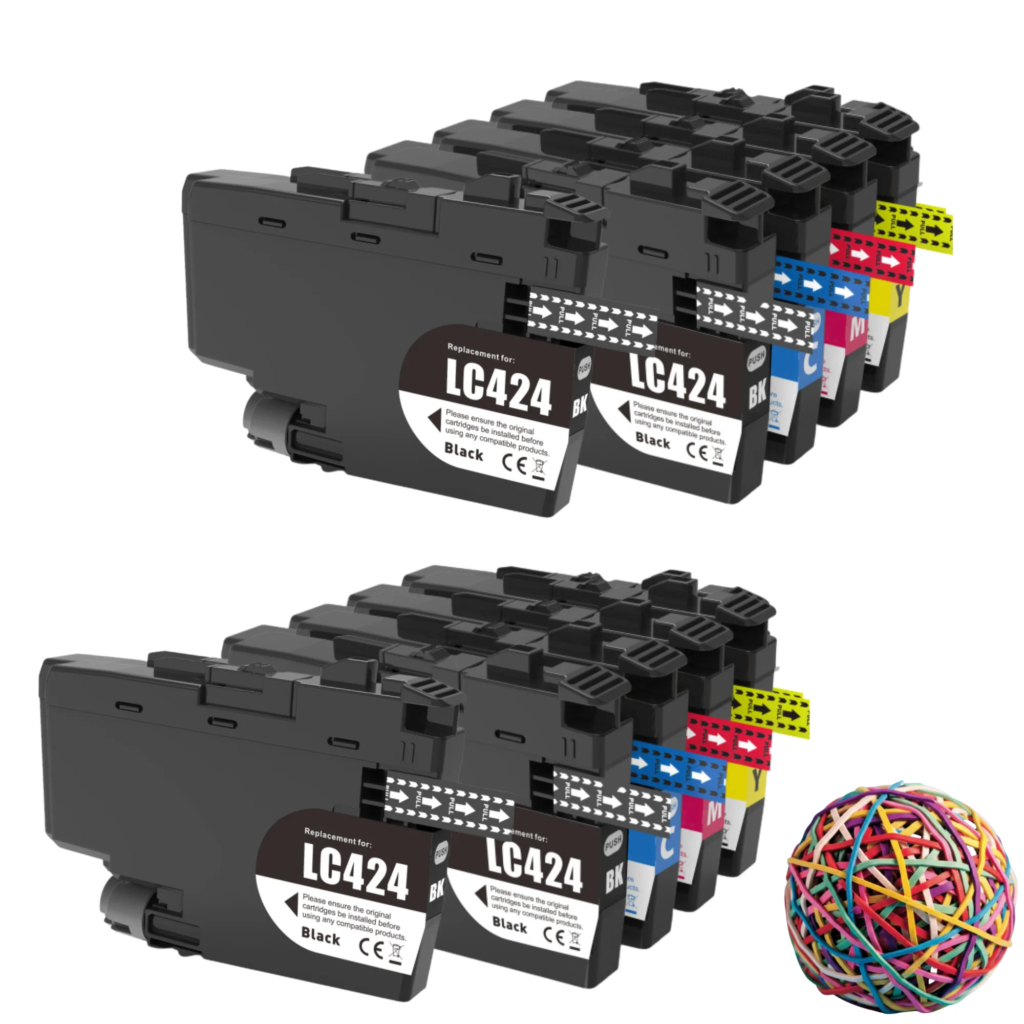 10 Tintas Compatible Brother LC-424 PACK 10 Cartuchos de Tinta LC424 para Brother DCP-J1200DW / DCP-J1200W