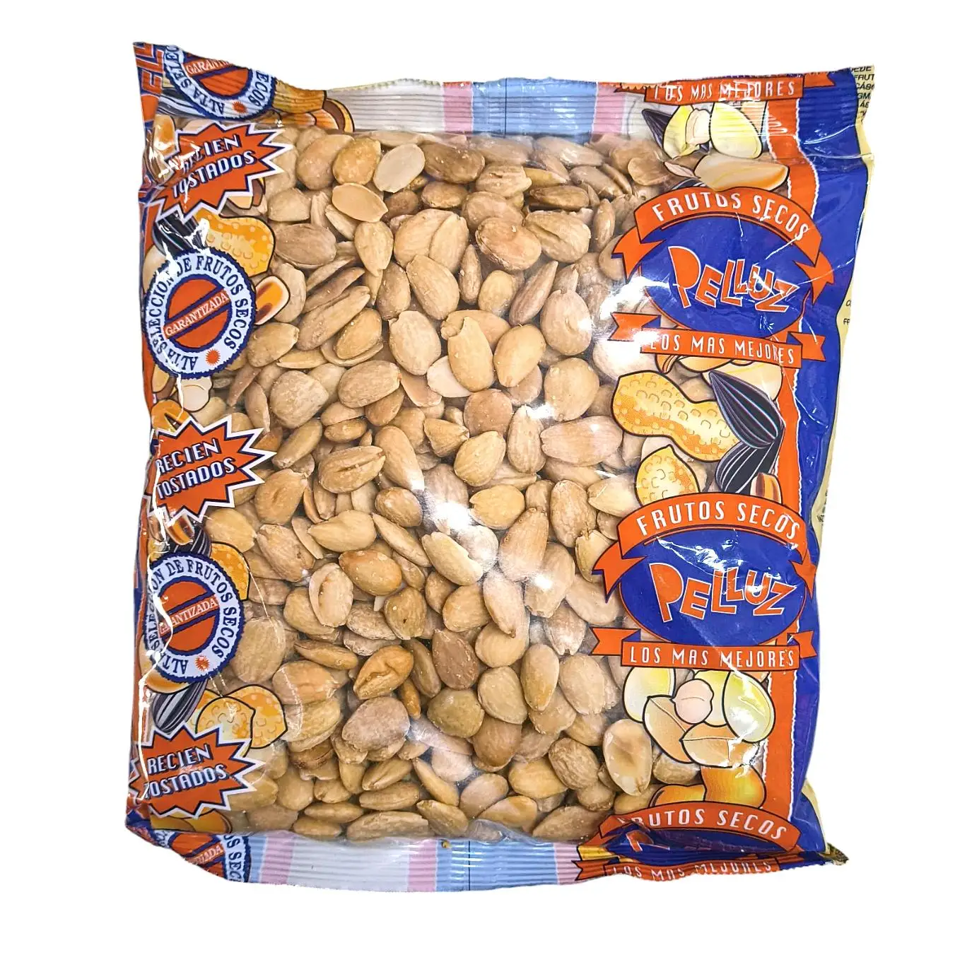 Almendra Frita Sin Sal 1 Kg - Origen España -  Almendras No Aceitosas - Marca Pelluz: Deliciosas almendras fritas sin sal, idores natueal para snacking saludable y botanas.