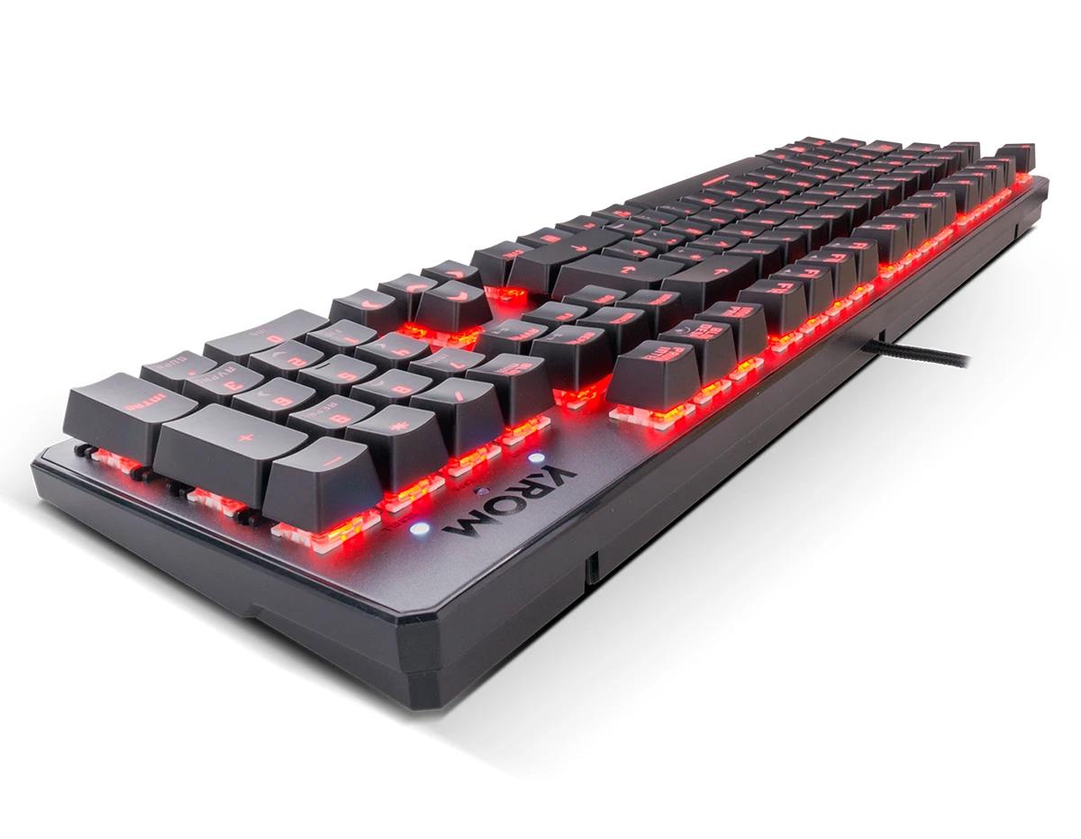 Krom gaming kernel - numeric mechanical keyboard, rgb led lighting, 9 lighting effects, silent, spanish layout