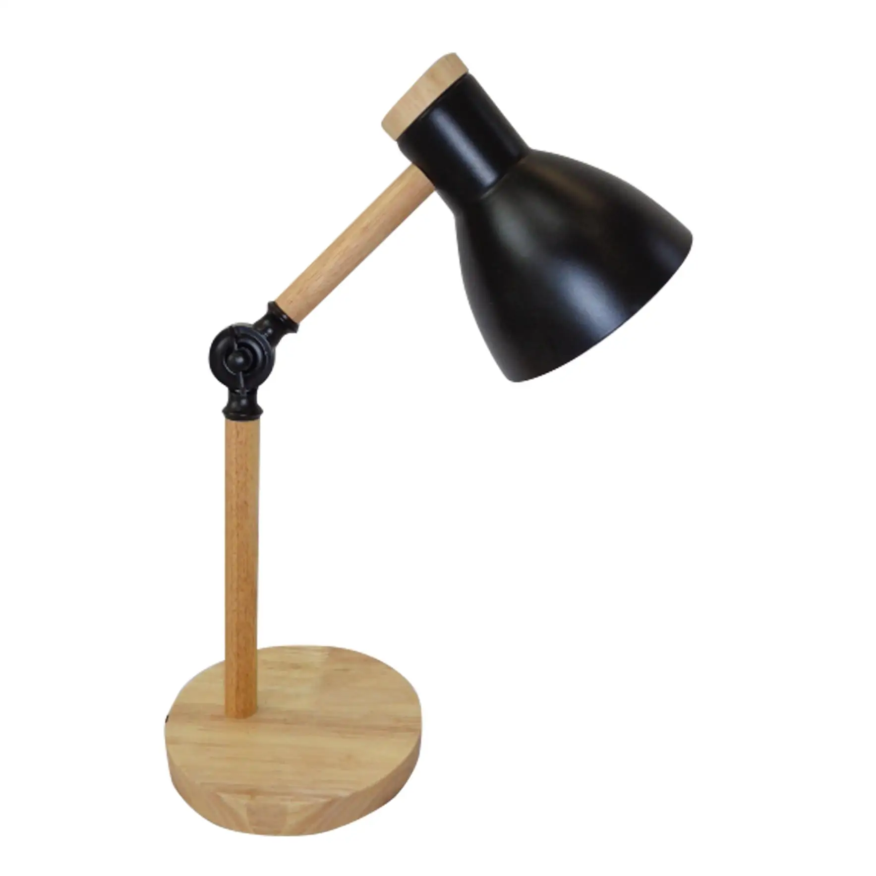 Lámpara de Escritorio TEACHER BEL AIR HOME - Diseño Moderno y Elegante - Altura Ajustable - Madera y Metal - 47 Cm