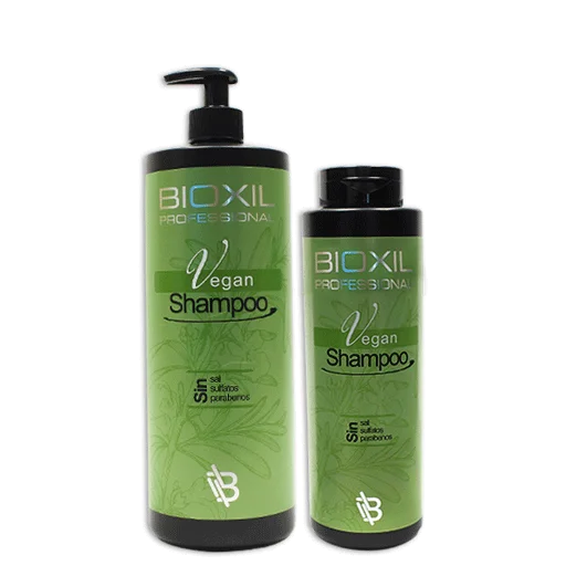 Professional vegan Bioxil shampoo without sulfates, salt and prabens