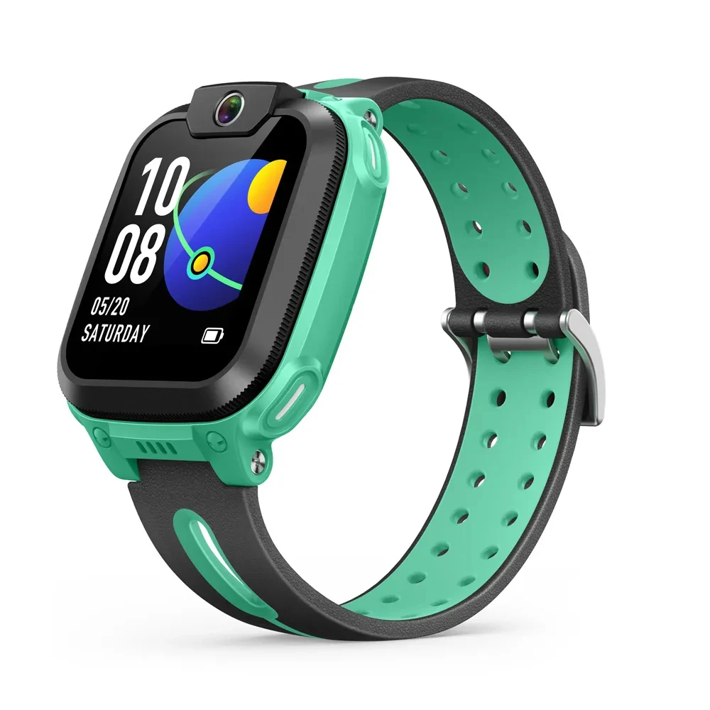Imoo-z1 4g smart watch for kids, device with 1.3 inch screen, 2mp wide-angle camera, voice messages, gps, ipx8, bt4.2, google pay