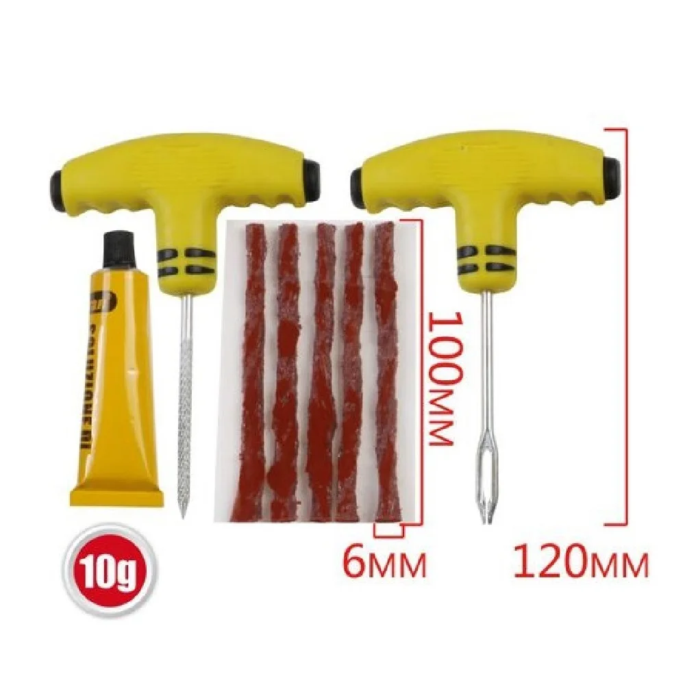 Kit Reparación pinchazo De Neumáticos COCHE,Kit Para Despinchar Llanta,goma,pegamento,cm,fespu