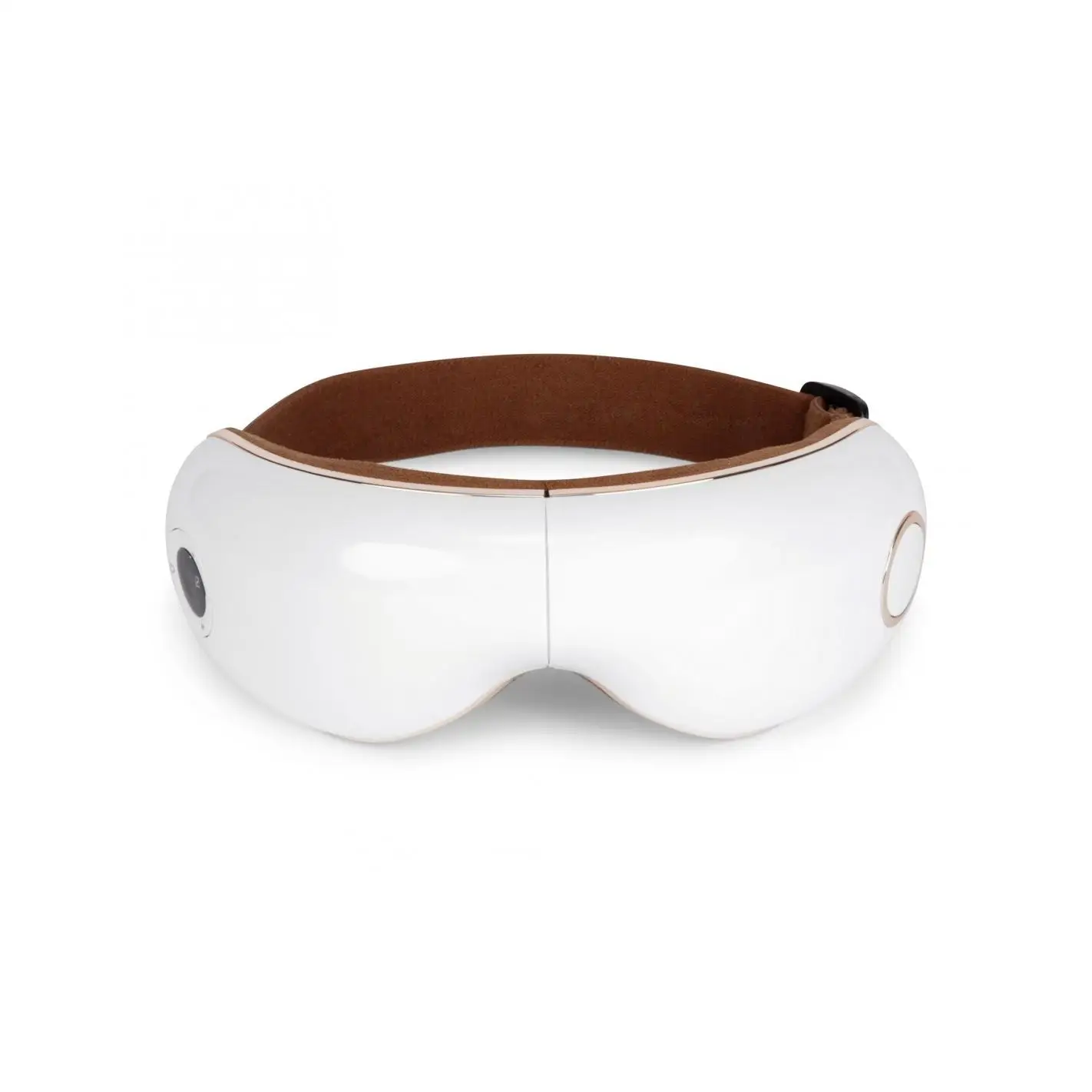 GLOBAL RELAX®  SKANDAS Masajeador facial, de cara y ojos I Gafas plegables con vibromasaje I Presoterapia I Calor I Música  Corrector de ojeras  Altavoces integrados