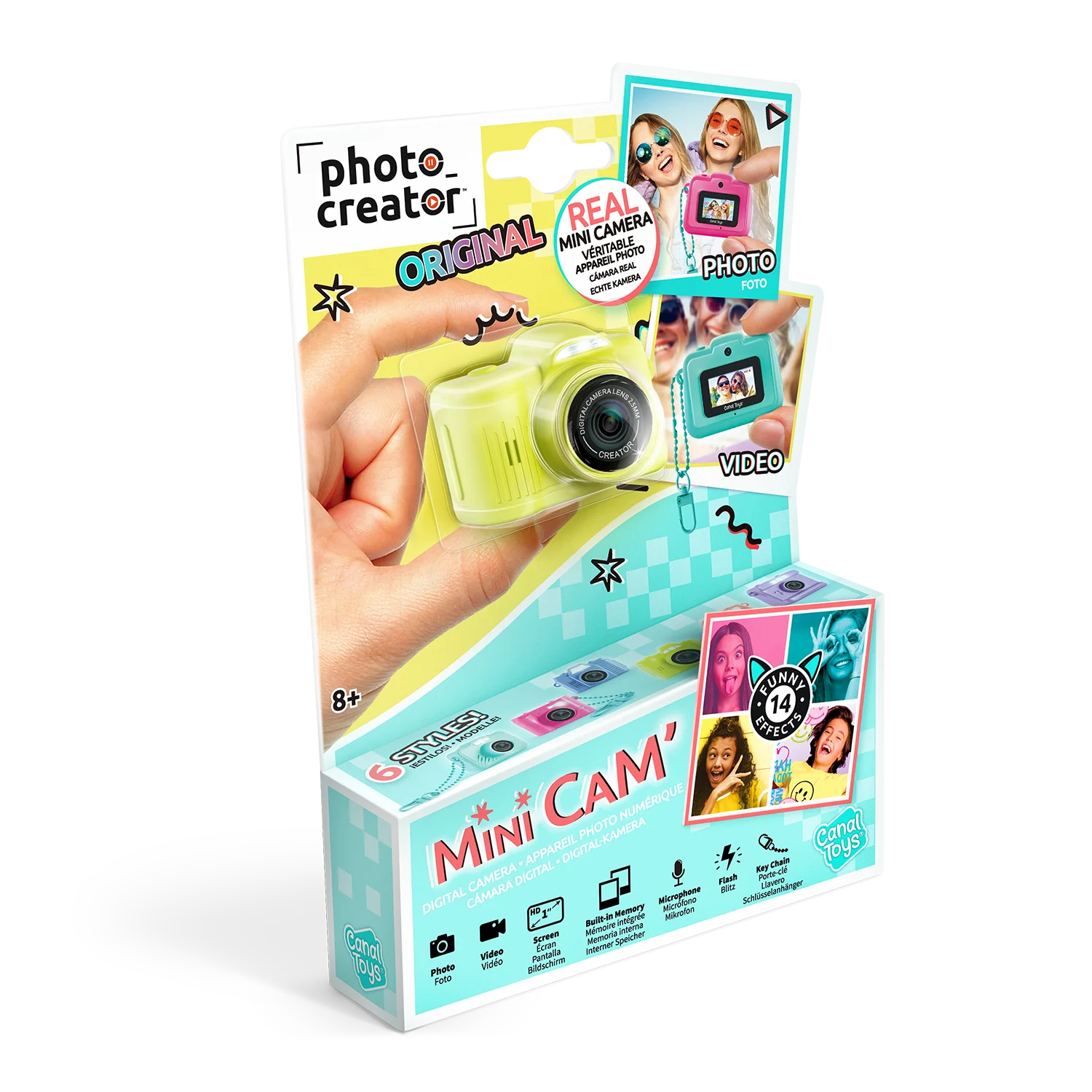 Mini Cámara Pro Amarilla - Photo Creator - Canal Toys - CLK062