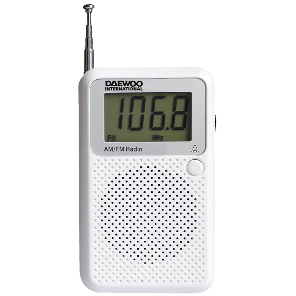 Radio Con Altavoz Daewoo Drp-115 Radio Am/fm Con Altavoz Color Blanco