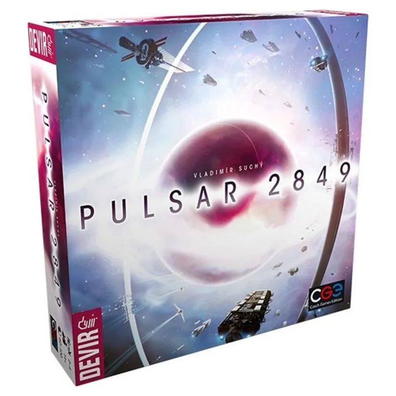 Board game Devir Pulsar 2849-space exploration and dice placement