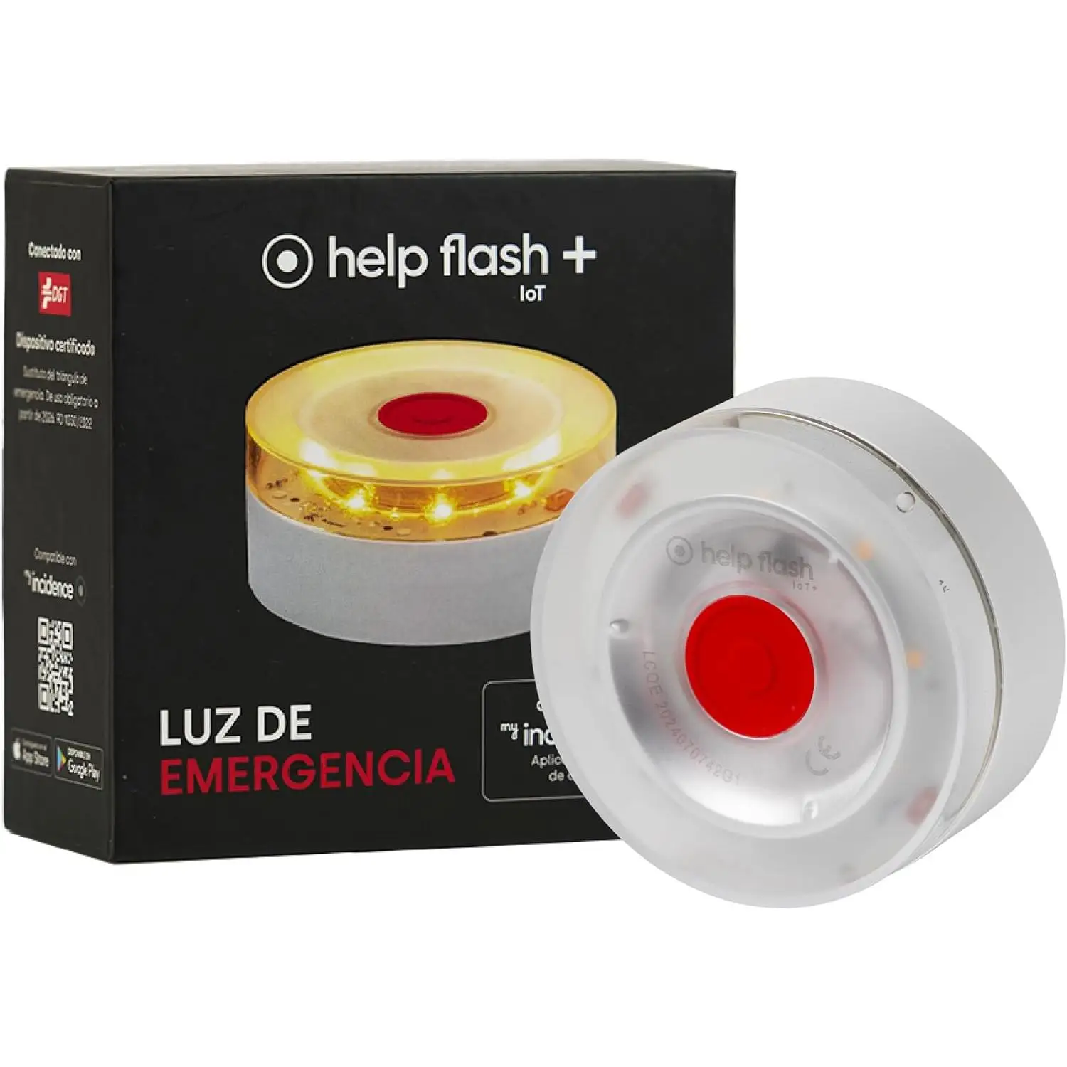 Luz de Emergencia V16 Help Flash IoT+ con Geolocalización - HOMOLOGADA DGT