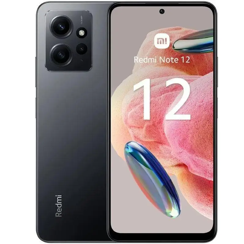 Smartphone Xiaomi Redmi Note 12 4GB/ 64GB/ 6.67"/ Gris Onyx Europeo 3 años Garantia