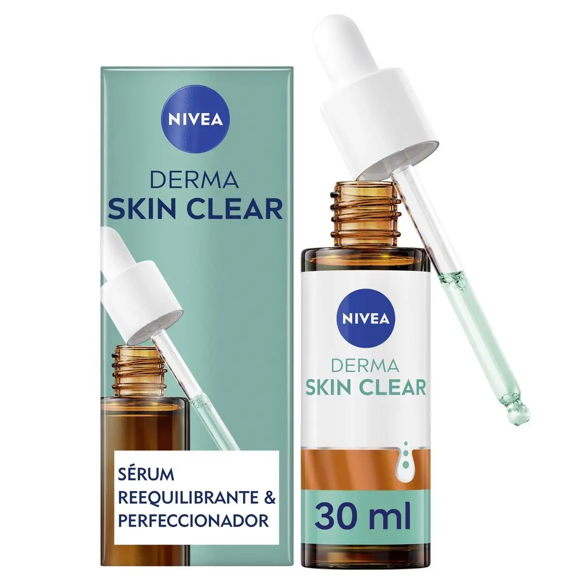 NIVEA Derma Skin Clear Sérum Facial Reequilibrante y Perfeccionador 30 ml