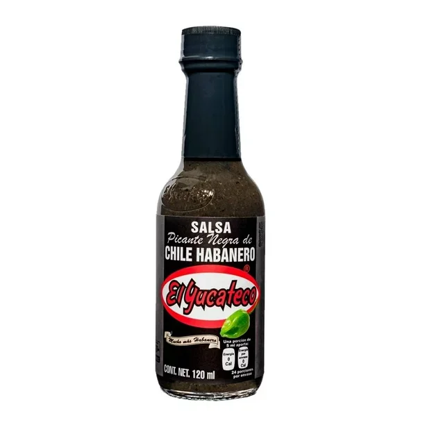 Yucateco Pack 2 hot black Habanero chili sauce 120ml