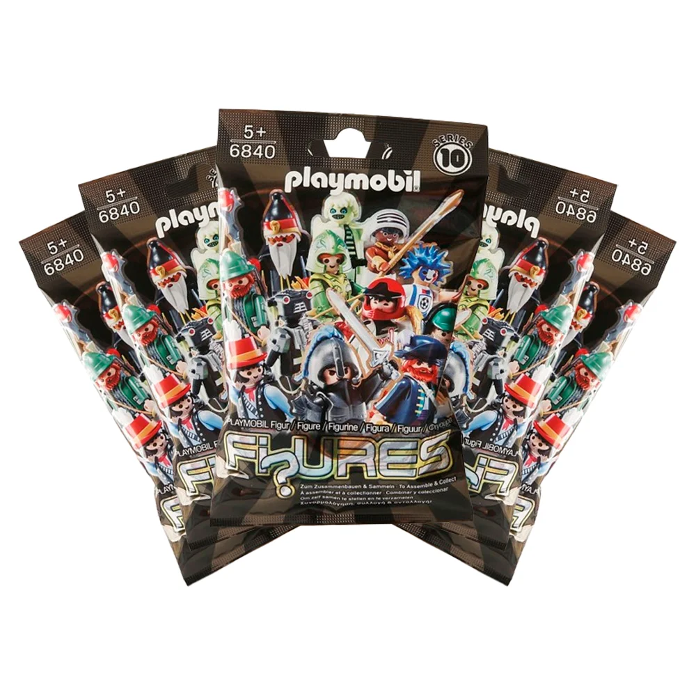 PLAYMOBIL SOBRES SORPRESA - PACK DE 5 SOBRES DE LA SERIE 10 DE CHICOS, 6840, TIENDA CON LICENCIA OFICIAL, PRODUCTO CON LICENCIA OFICIAL, ENVIO 24-48 HORAS PENÍNSULA, PIEZAS, CLICKS, COLECCIONABLES,