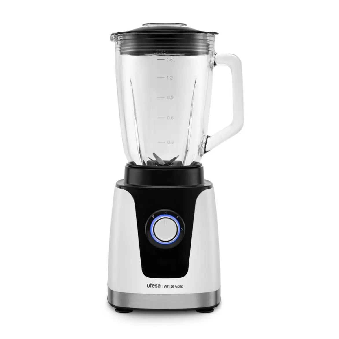 UFESA WHITE GOLD 1500W 1.5L glass beaker-6 Blades