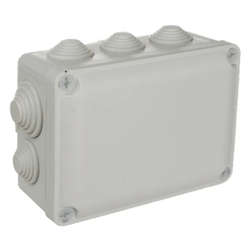 Caja Estanca De Conexión Con Conos. Color Gris.ip55. Ik08. Dimensiones Interiores 153 X 110 X 65 Mm. Cierre Con Tornillos 1/4 De - Brico Eléctrico