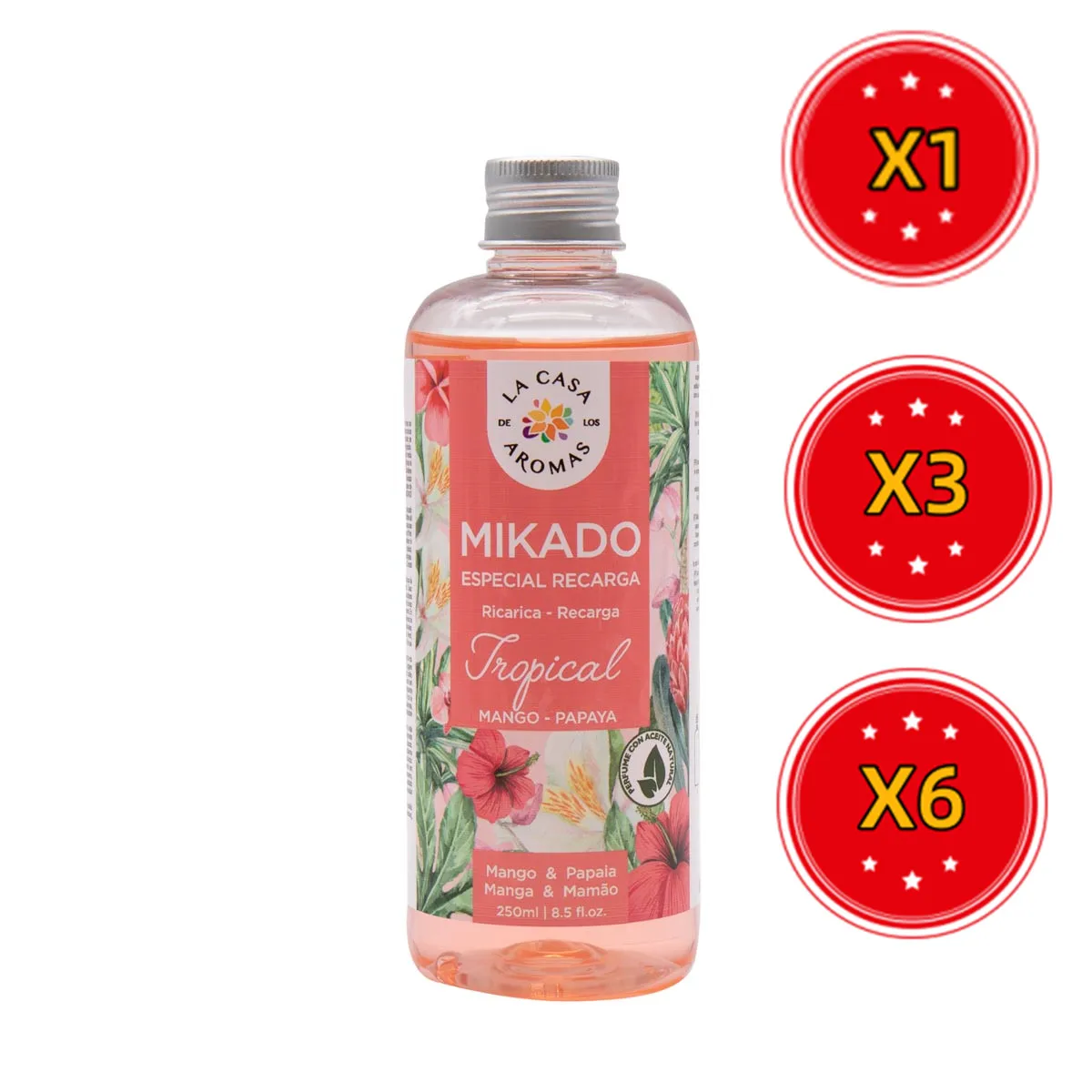 Plushome Ambientador Mikado Repo Aromatizante en Varillas - Variedad de Esencias - Canela, Azahar, Canela Naranja, Frutos Rojos - 250ml, 500ml y 1L