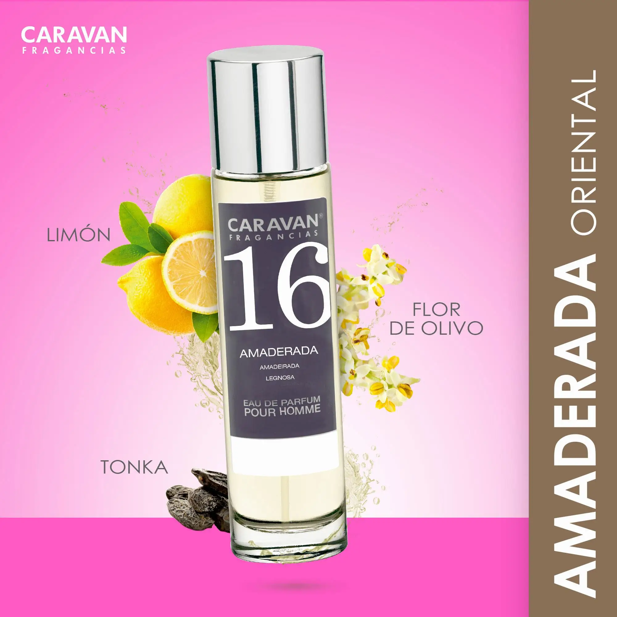 CARAVAN FRAGANCIES Perfume of Man No. 66 of 150 ml + Set of 10 Vials of Male Fragrances other than Caravan to uncross new aromas