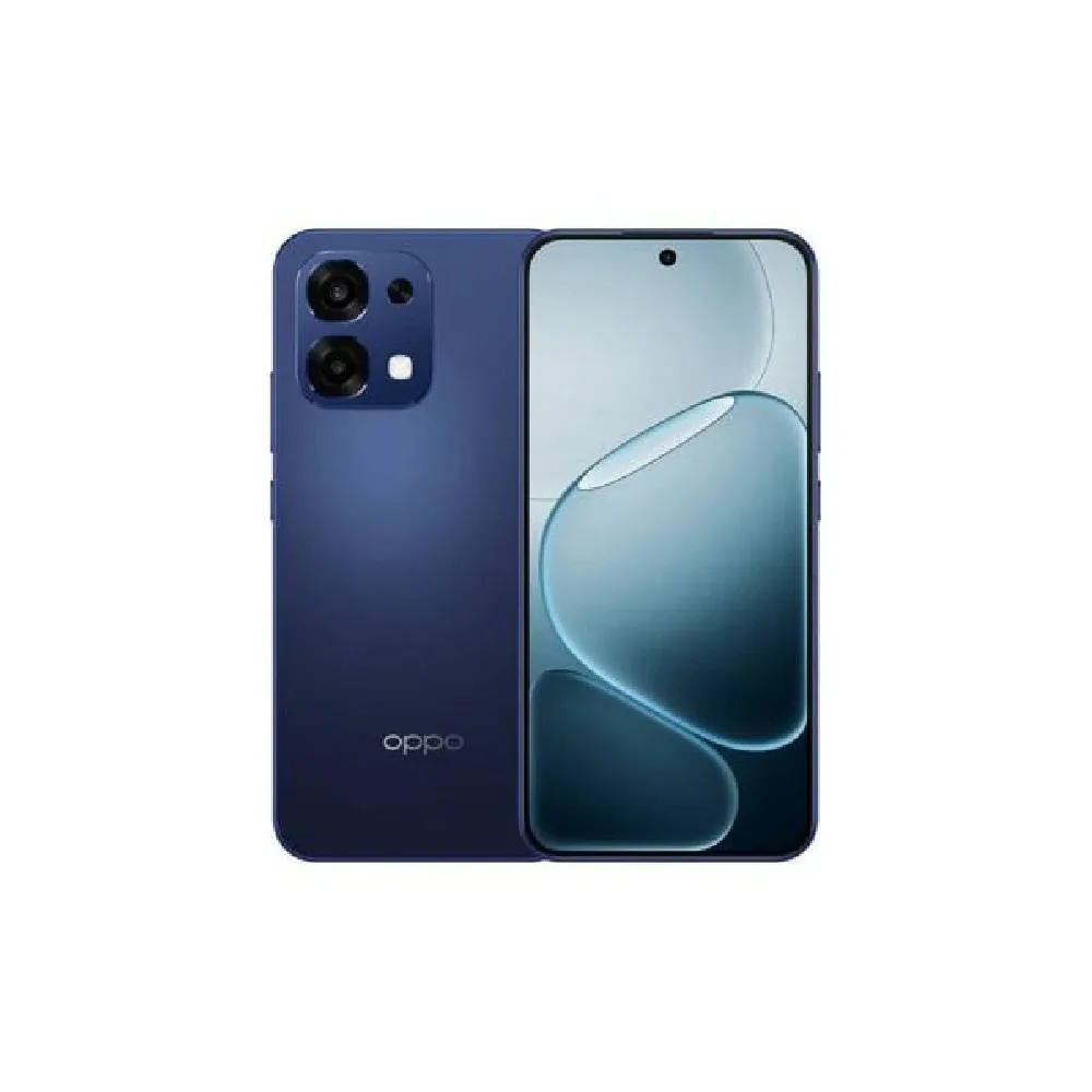 OPPO A6 Pro 8GB/256GB 5G Stellar Blue smartphone with a 6.57" AMOLED display, 50 MP dual rear camera, 16 MP front camera, 6,500 mAh battery, and IP69 water and dust resistance, perfect for durable and high-performance mobile usage.