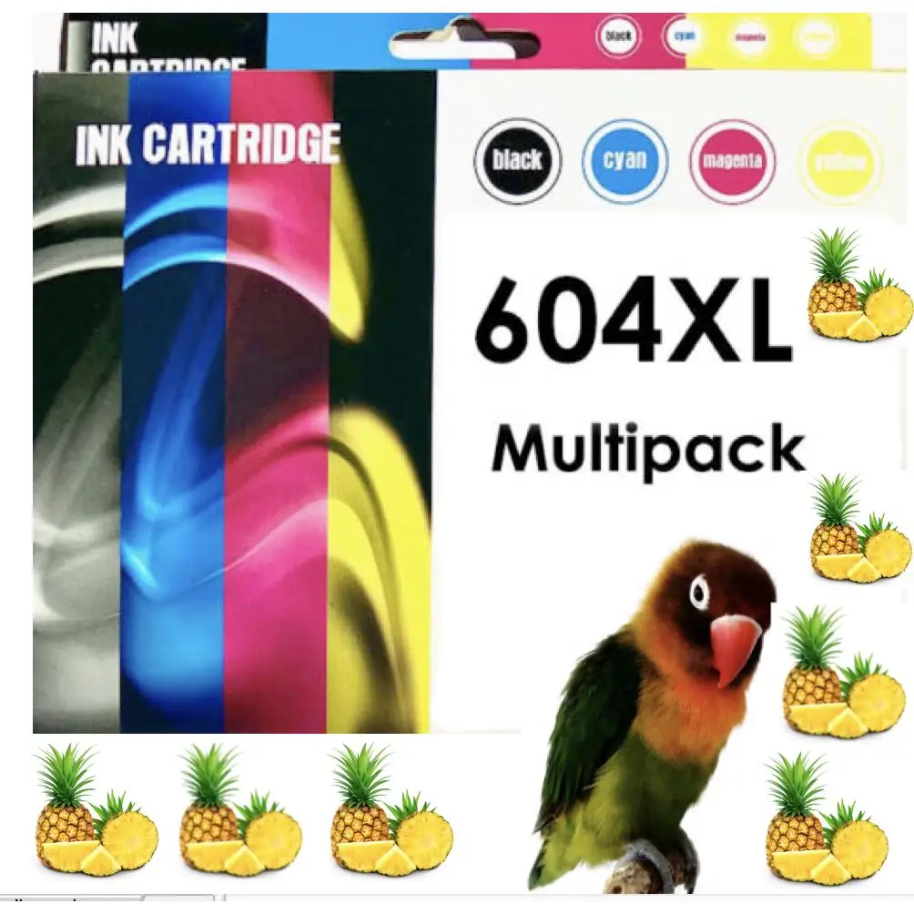 4 cartuchos compatibles para Epson 604XL XP2200 XP2205 XP4200 WF2950 WF2935 XP3200 XP3205 XP4205 WF2930 WF2910 XL  604 XL para XP2200, XP2205, XP3200, XP4200, XP4205, WF2910, WF2930, WF2935, WF2950 NE