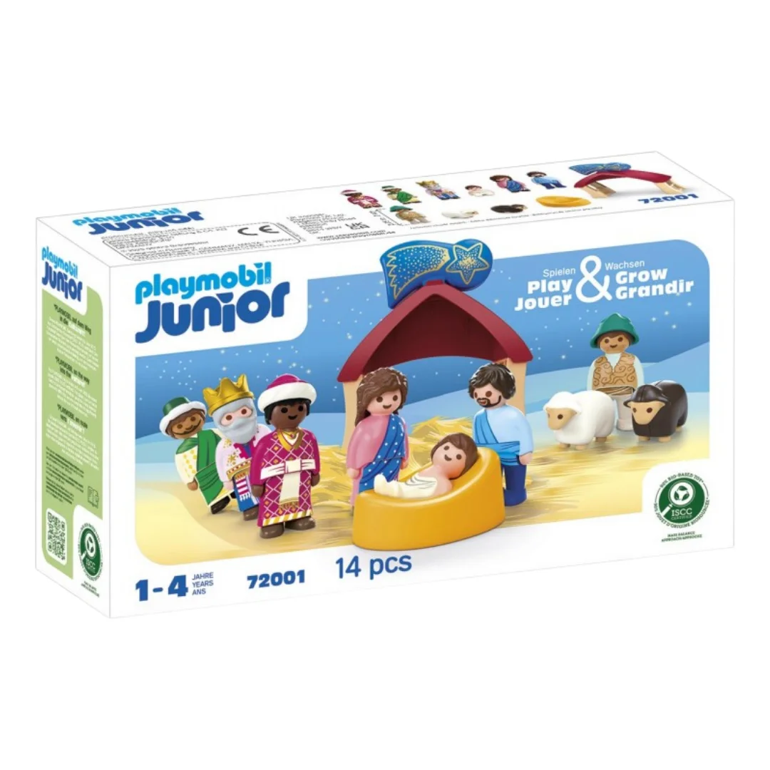 PLAYMOBIL JUNIOR - BELÉN, 72001, TIENDA CON LICENCIA OFICIAL, ENVIO EN 24-48 HORAS EN PENÍNSULA, JUGUETES, MUÑECOS, FIGURAS, CLICKS, FAMOBIL, NAVIDAD, REGALOS, REYES