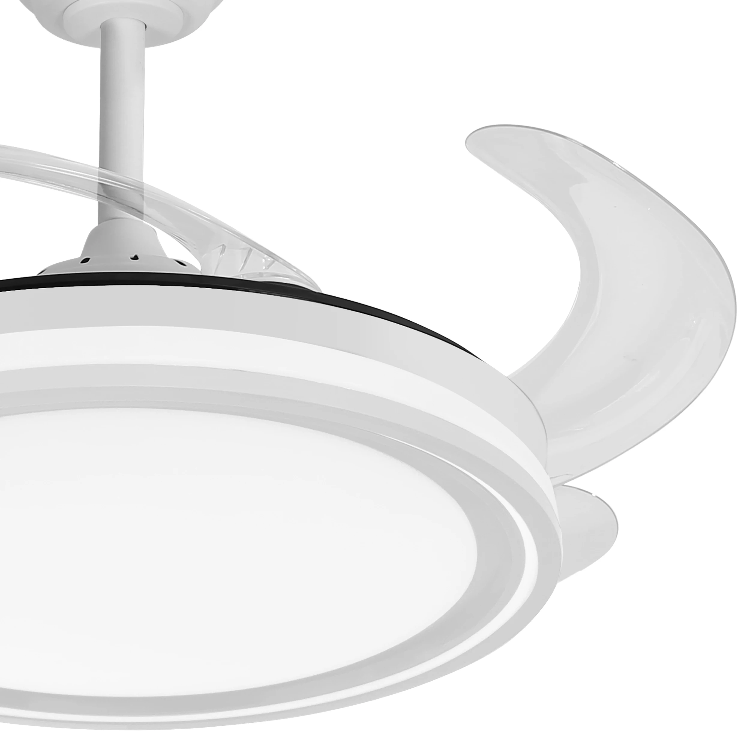 Factory fan Dc bandit 59w White 4 blades 107d 5900lm 3500-4000-6500k remote and timer | Silent