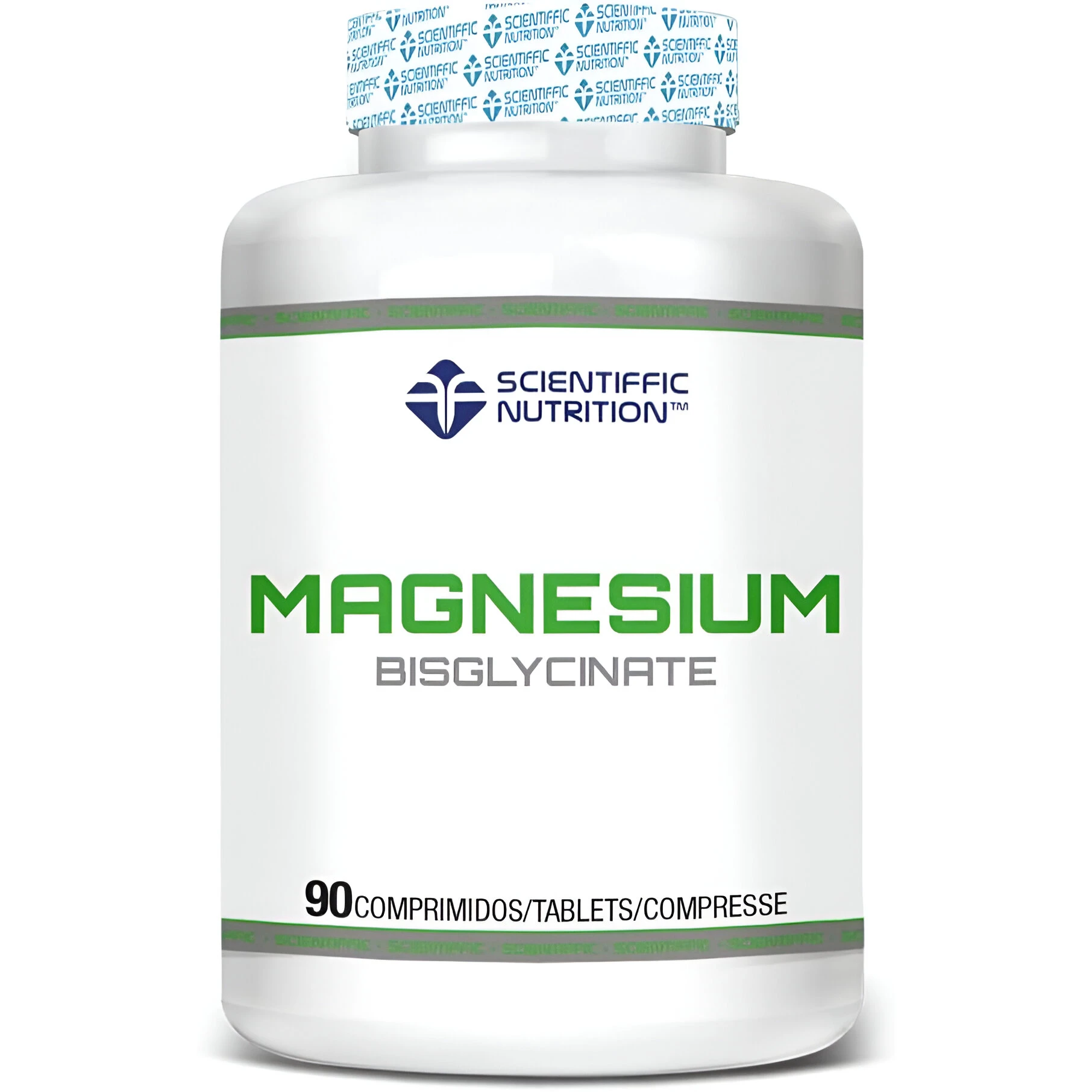Magnesio Bisglicinato 300mg de Scientiffic Nutrition, Comprimidos con Magnesio Bisglicinato y Vitamina B6, Complemento Alimenticio de Alta Absorción, Mejora la Fatiga y el Rendimiento, 90 Cápsulas para una Salud Óptima.