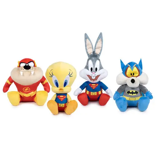 Peluche Looney Tunes Super Heroes 100 Aniversario 17cm pack 4Modelo surtidos ,precio por unidad