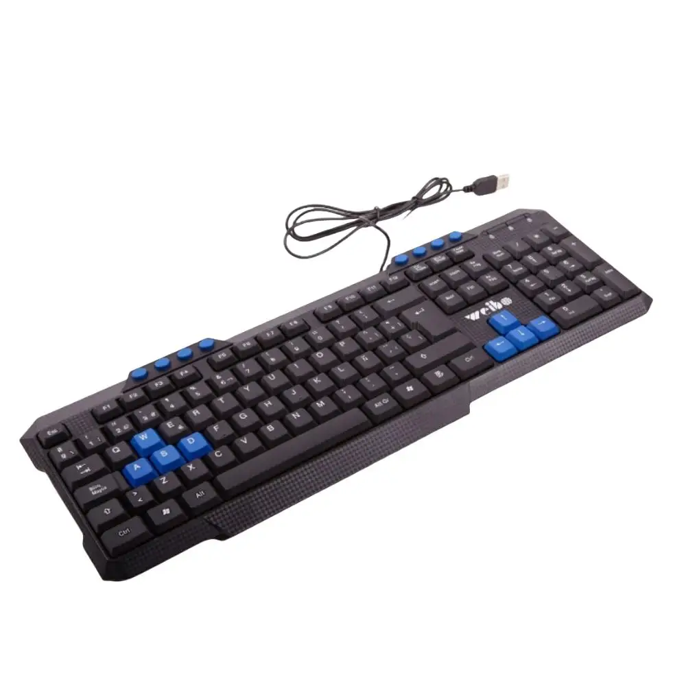 Teclado con cable para PC videojuegos Teclas en suspensión de alta calidad.FC-530