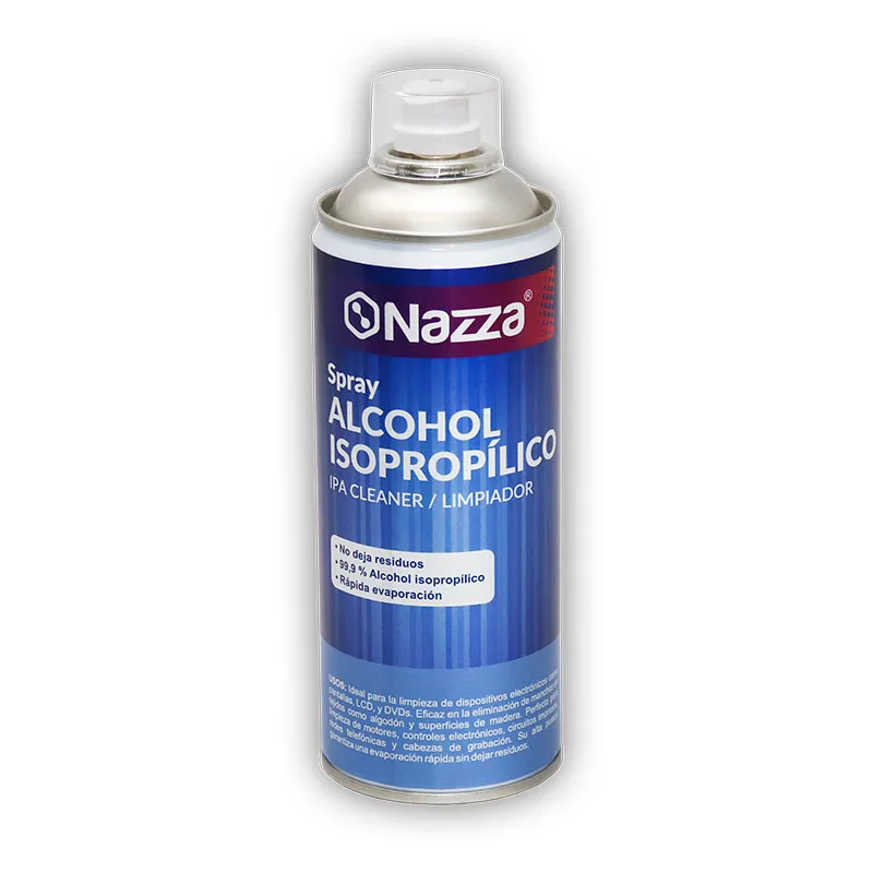 Spray Alcohol Isopropílico Nazza IPA  99,9% Isopropanol Puro  Limpieza de Componentes Electrónicos, Pantallas, Objetivos, Móviles, Placas base