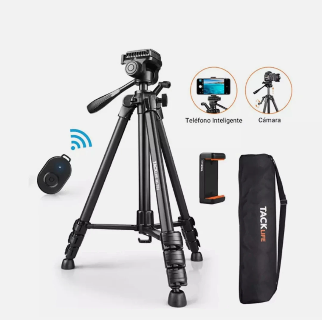 TACKLIFE MLT-02 Camera Tripod (48cm-150cm), 360 ° Strong Stability