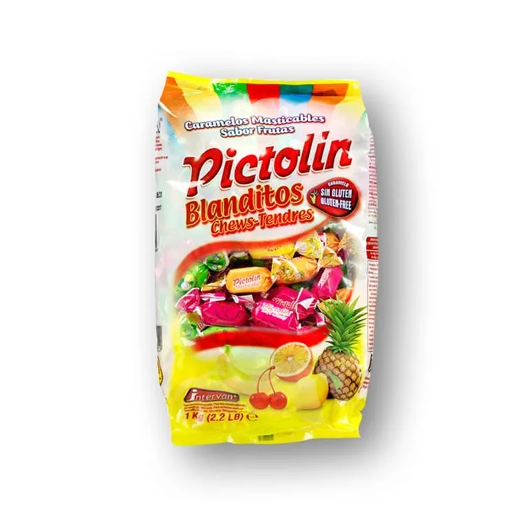 PICTOLIN BLANDITOS Caramelos masticables sabor frutas - Bolsa 1 kg