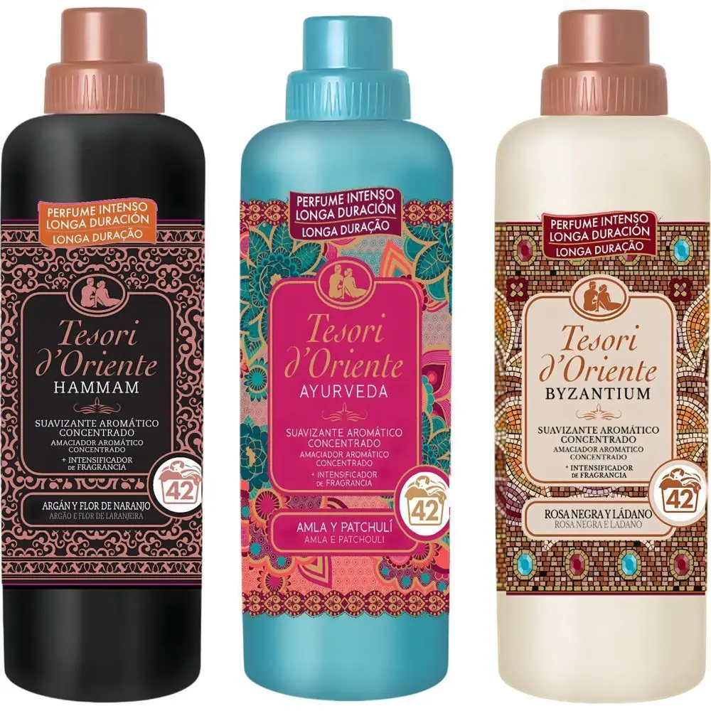 Pack of 3 - tesori d'oriente byzantium, hammam and ayurveda softeners