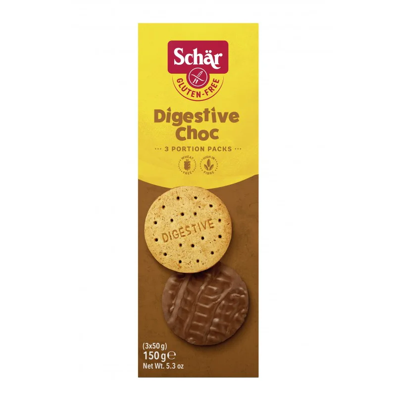 Digestive Choc gluten free Schar 150 grams