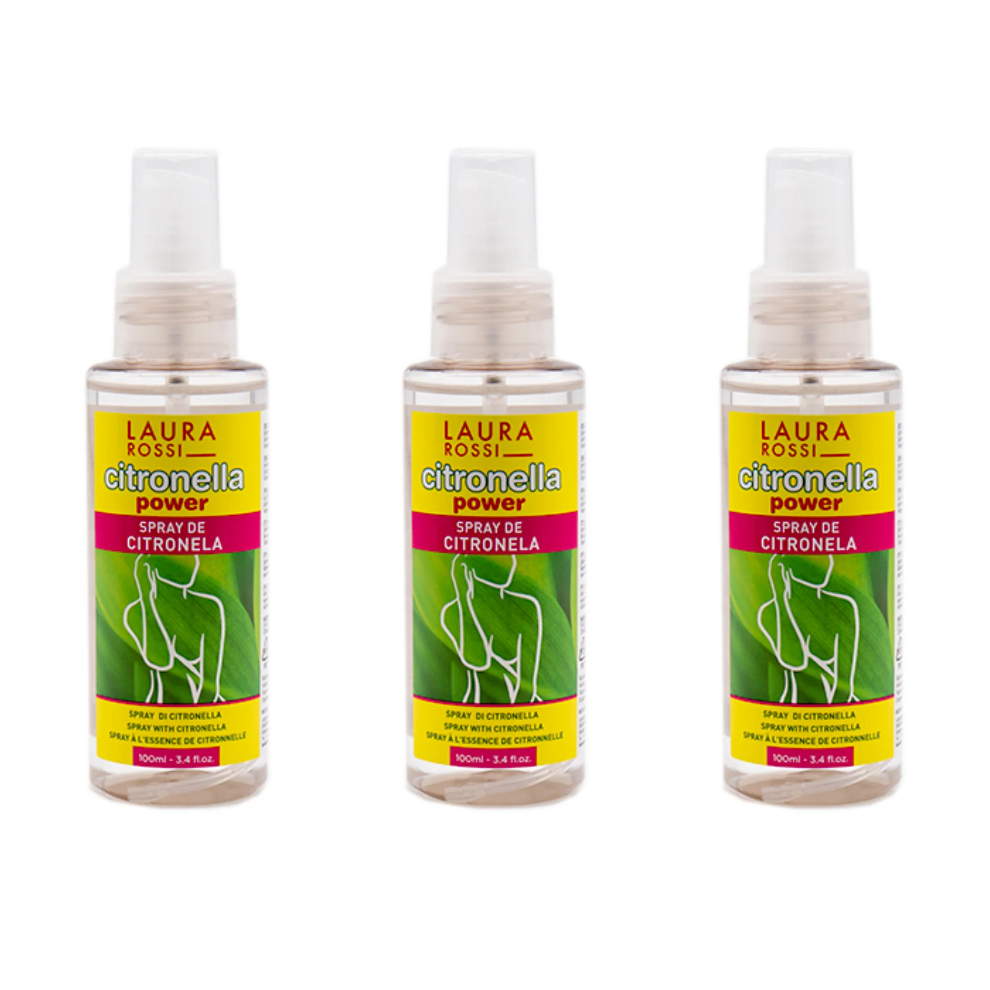La casa de los aromas - Pack 3 Spray Refrescante Agua de Citronela en Spray 100ml