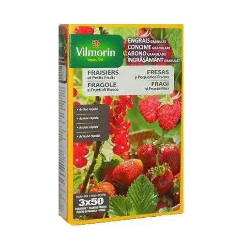 Abono granulado VILMORIN 800g para fresas y pequeños frutos