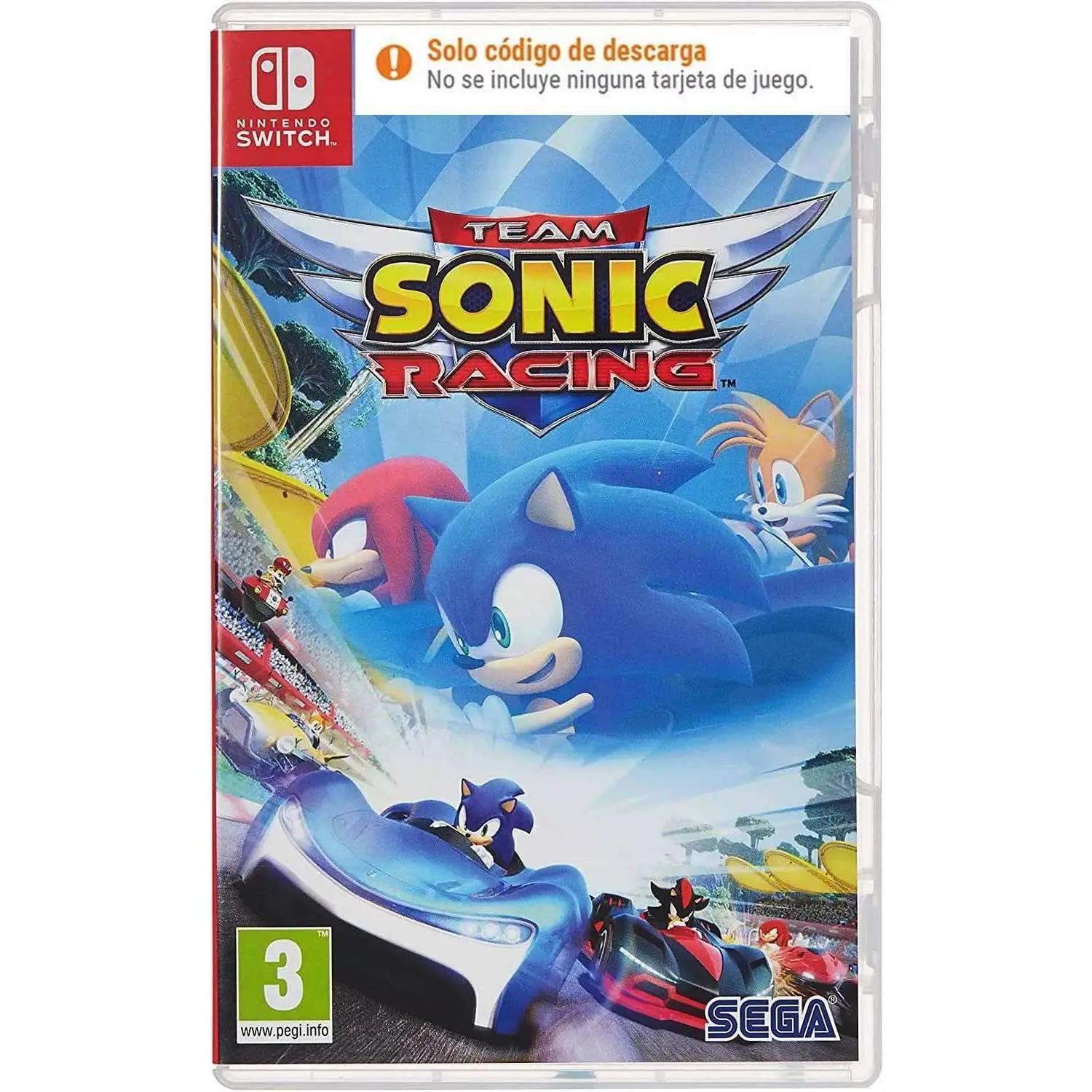 NIntendo Team Sonic Racing Code in Box Nintendo Switch Pal España Precintado. Nuevo