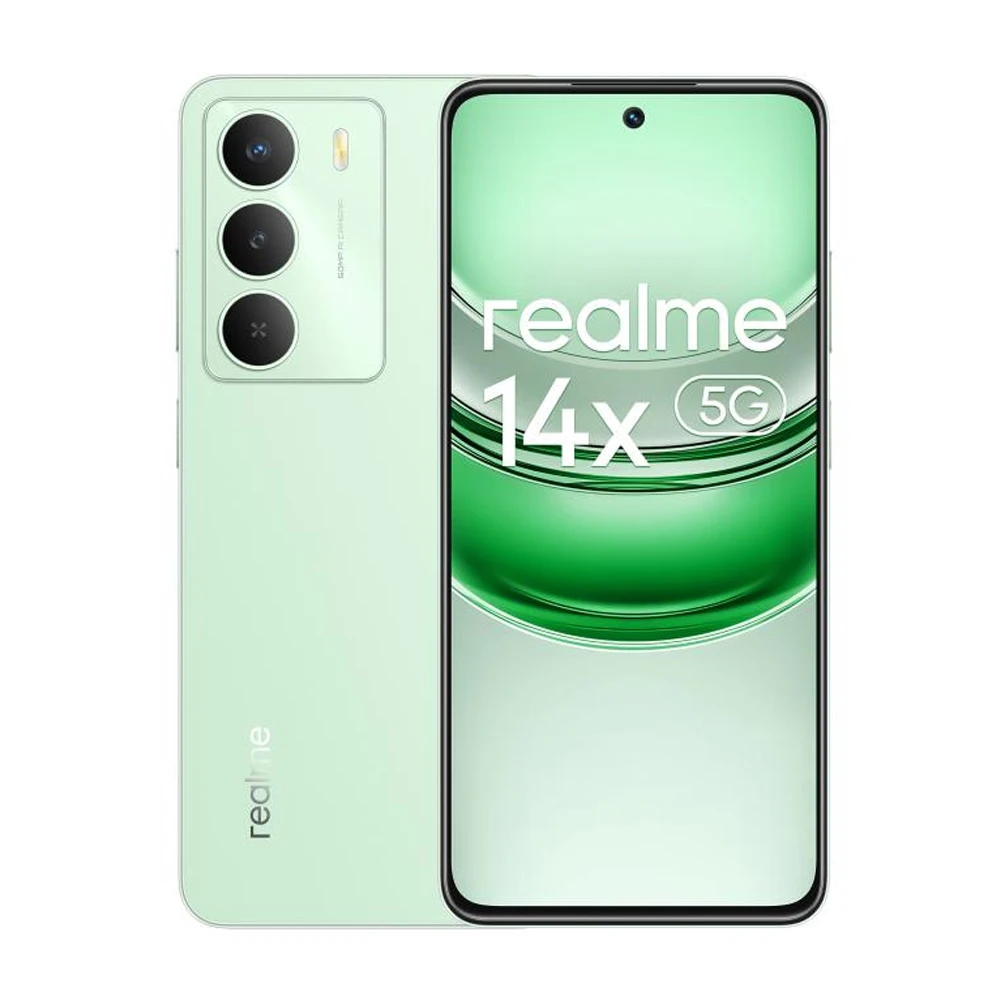 Teléfono – realme 14X, Versión europea, 8GB+256GB, Pantalla de confort ocular de 120 Hz, MediaTek Dimensity 6300 5G, Pantalla 6,67″ 120Hz, Cámara AI de 50MP, IP64, NFC 3