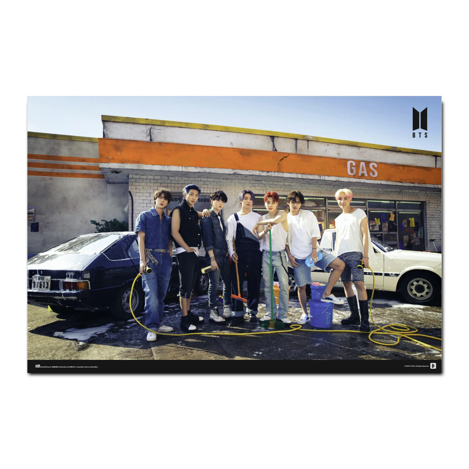 Poster bts gas station