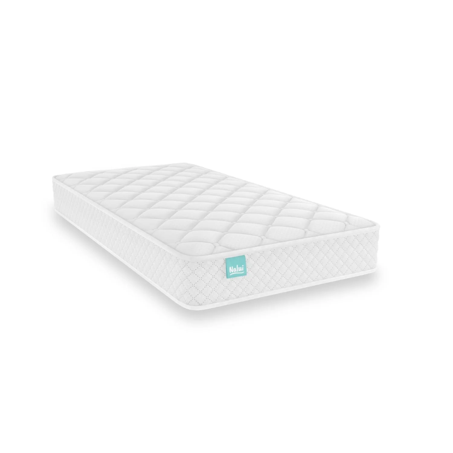 Nalui Colchón Cuna Baby One Blanco ±12cm | Certificado Oeko-Tex® | Hecho en España