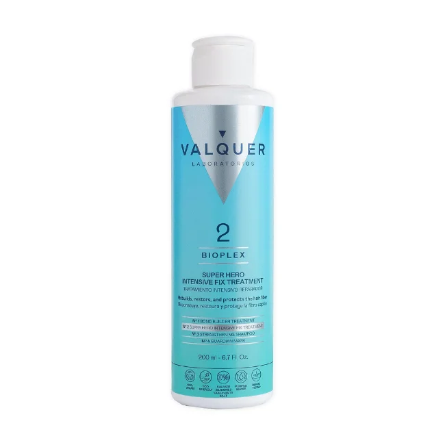 Bioplex Paso Nº 2 Tratamiento Intensivo Reparador - Hidrata, Fortalece y Mejora la Elasticidad del Cabello - 200ml - Valquer Laboratorios