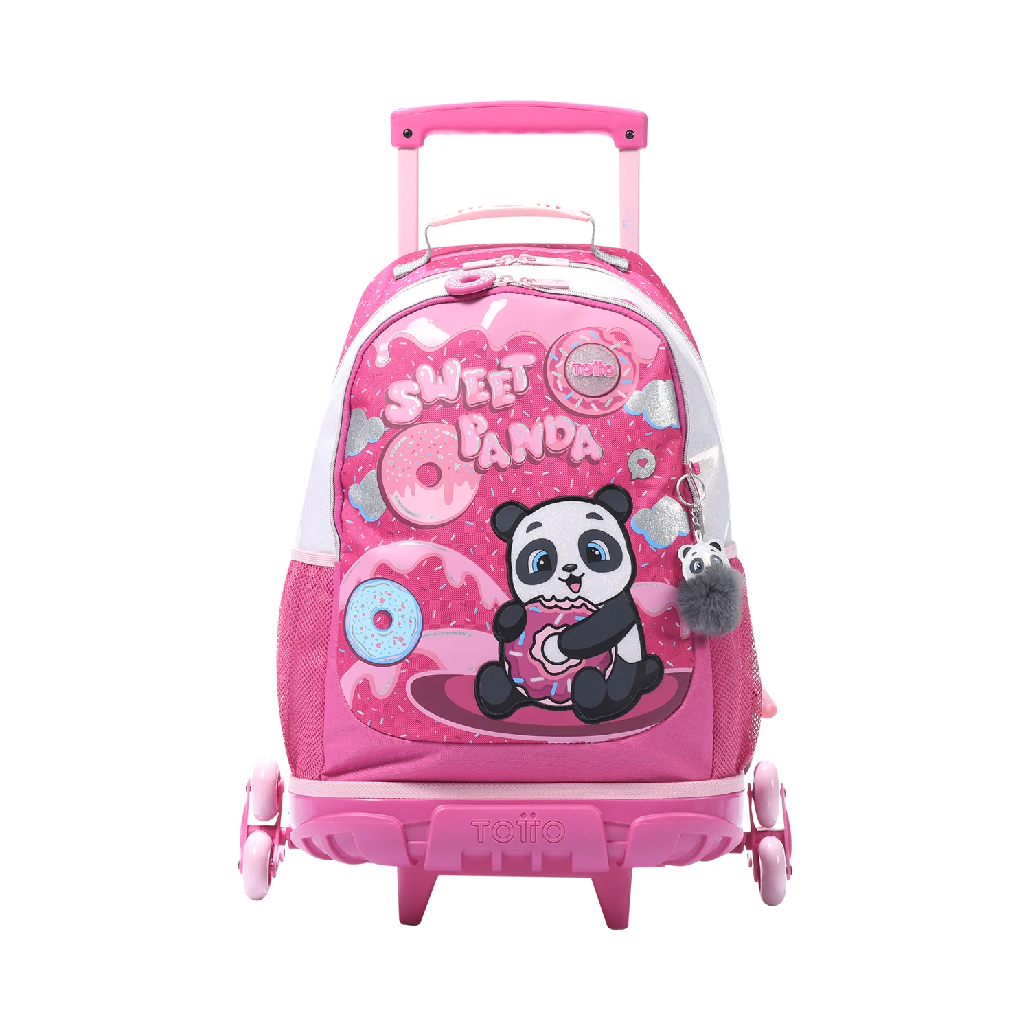 Totto Mochila infantil ruedas Sweet Panda Material: Poliéster 33 x 47.5 x 16 cm
