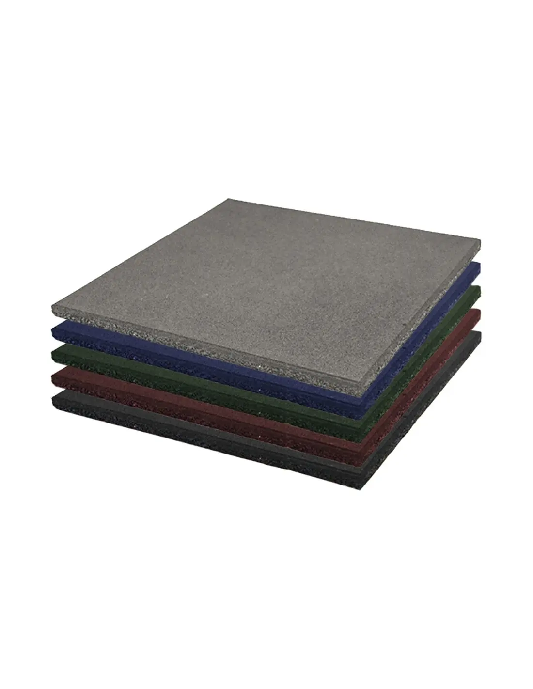 Loseta de Caucho Maciza Profesional | 1x1m | Especial para Gimnasios y Competiciones | Fitness