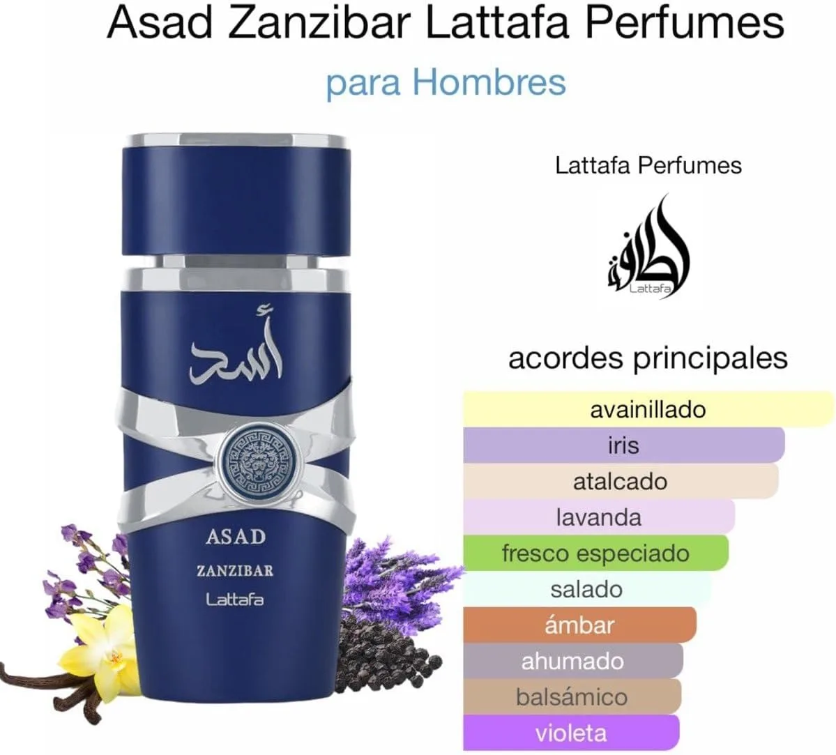 Asad Zanzibar fresh Tropical Arabe Perfume 100ml long lasting men