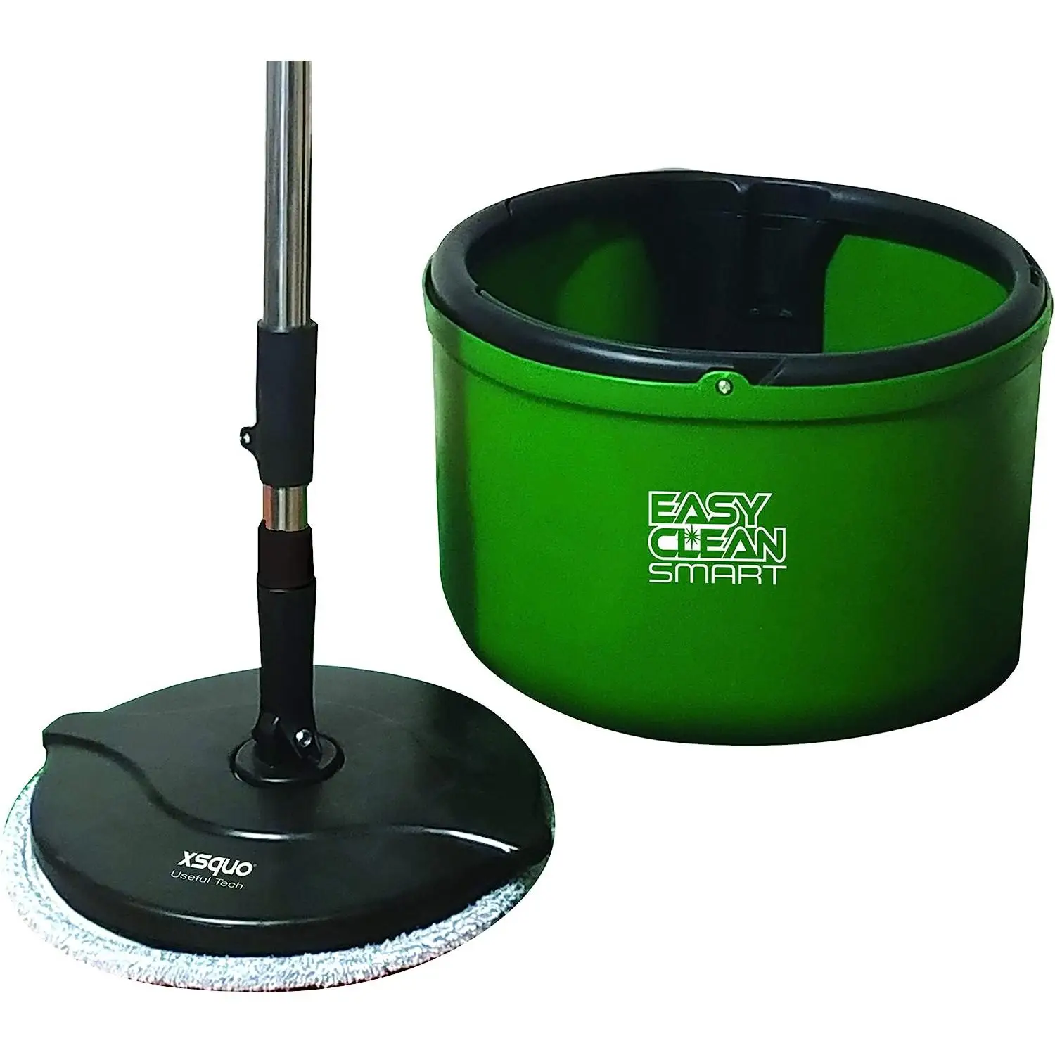 EasyClean Smart Fregona Giratoria | Set completo de mopa con cubo escurridor anti-salpicaduras | Elimina más del 99% de bacterias y virus incluso solo con agua * | Hecho 100% de Microfibra para